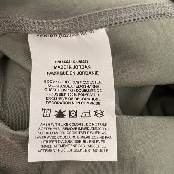 Nike Yoga Dri-Fit High-Waisted Olive Green Leggings L - Picture 5 of 5